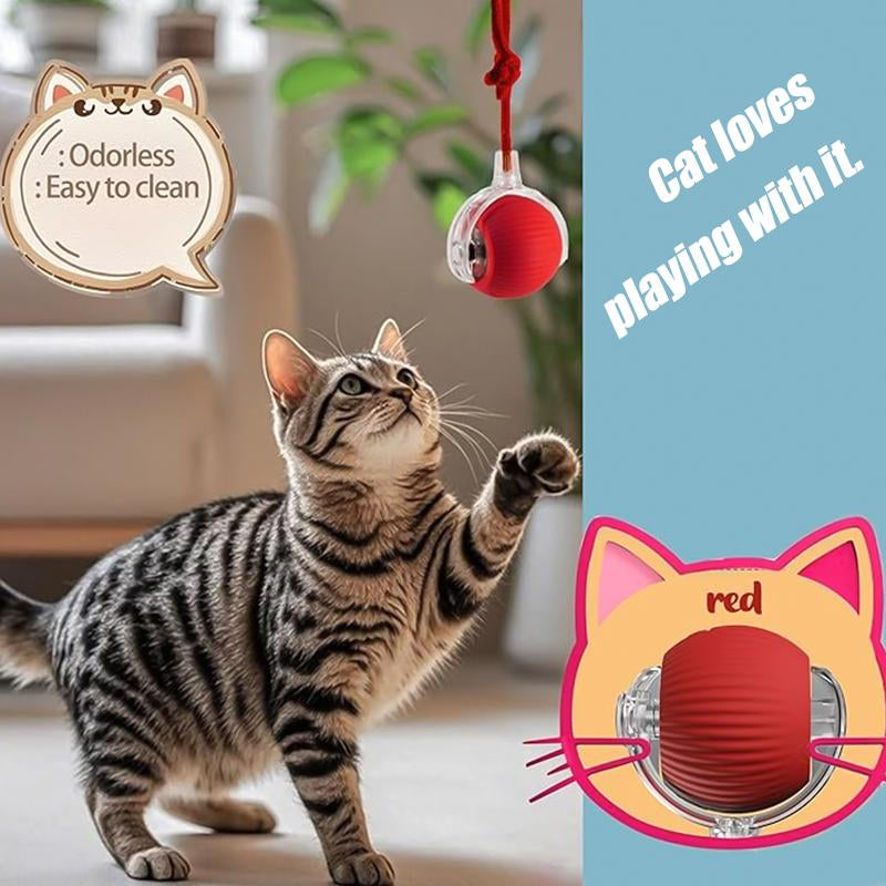 【Sale】Interactive Cat Toy Ball: Automatically Rolling Electric Ball, Suitable for Indoor Cats/Dogs, Brings the Fun of Chasing Tails. Motion Sensing, Keeps Pets Busy and Enjoys Rich Sports Stimulation. Great Pet Gifts/Supplies.