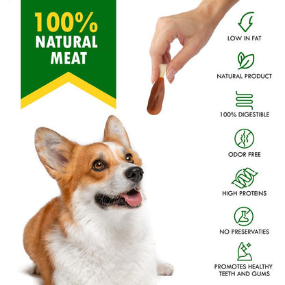 Dog Calcium Bones Wrapped Chicken & Rawhide Free Chew Treats