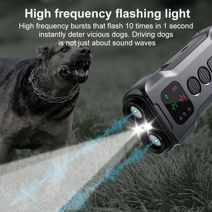 【Lentorgi】 Ultrasonic Dog Bark Deterrent Device – anti Barking Device for Dogs, Safe & Humane Dog Training Tool to Stop Barking, Indoor & Outdoor Use, 23Ft Long Range Rechargeable Bark Stopper