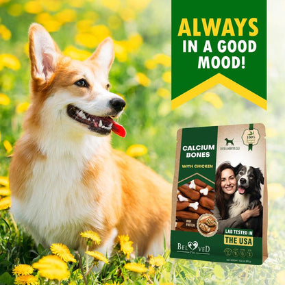 Dog Calcium Bones Wrapped Chicken & Rawhide Free Chew Treats