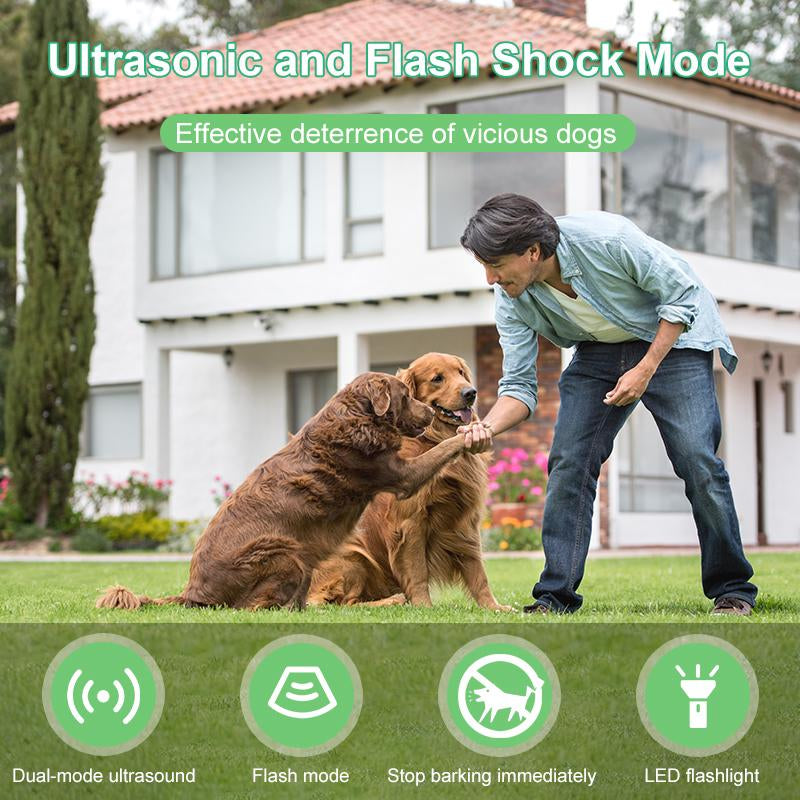 【Lentorgi】 Ultrasonic Dog Bark Deterrent Device – anti Barking Device for Dogs, Safe & Humane Dog Training Tool to Stop Barking, Indoor & Outdoor Use, 23Ft Long Range Rechargeable Bark Stopper
