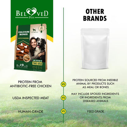 Dog Calcium Bones Wrapped Chicken & Rawhide Free Chew Treats